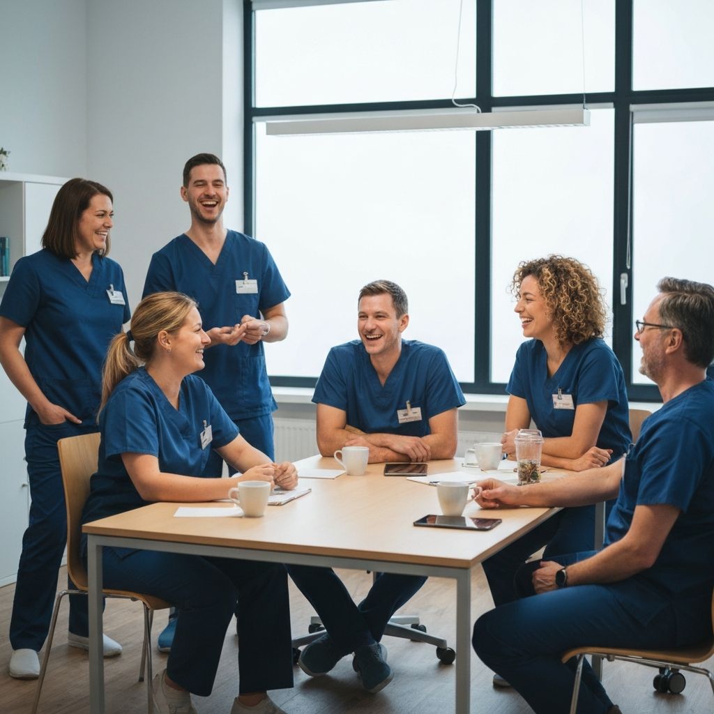 Teammeeting beim Pflegedienst